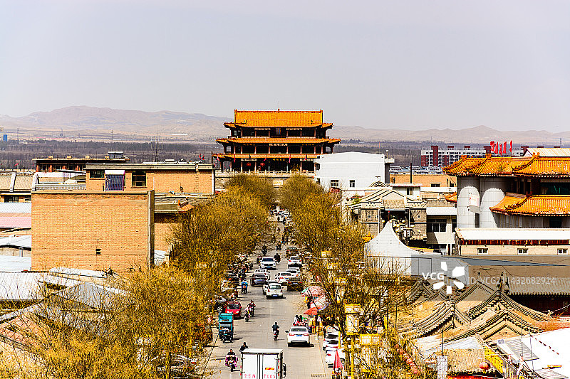 蔚州古城鼓楼和文昌阁图片素材