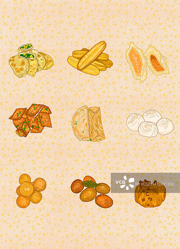 中式早餐菜单图片素材