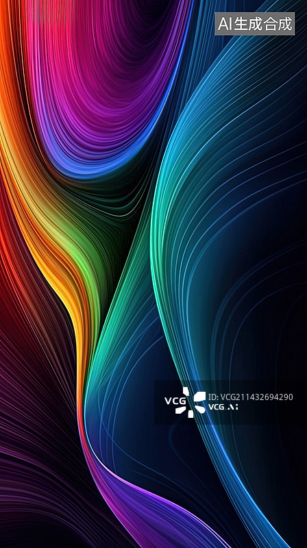 【AI数字艺术】3D抽象背景壁纸图片素材