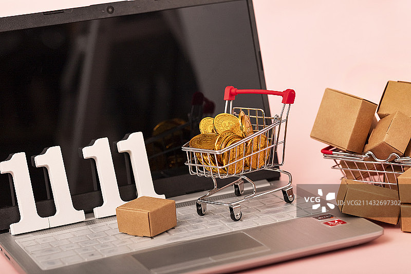 电商购物节双十一粉色素材图片素材