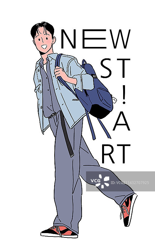 年轻的大学生摆姿势图片素材