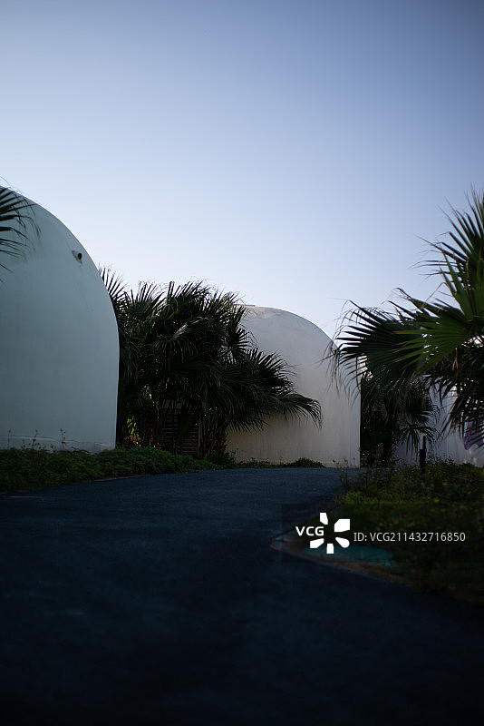 福建省漳州市火山岛风景区的泡泡屋图片素材