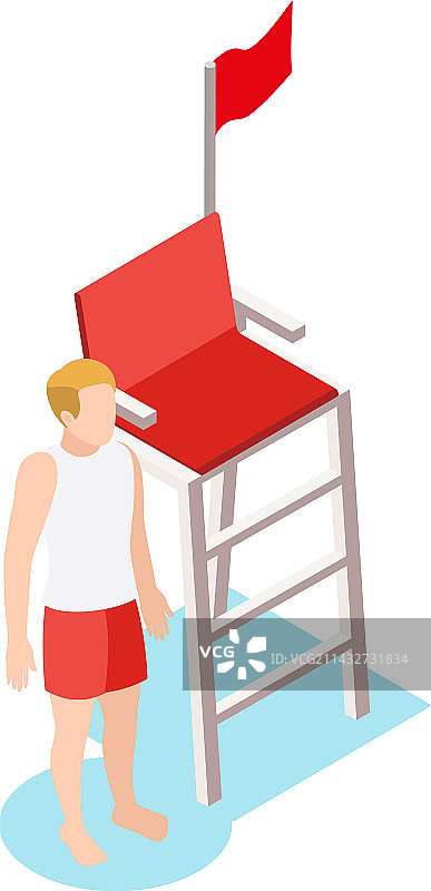 游泳池救生员图片素材