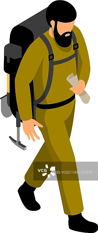 2.5D地质学家图片素材