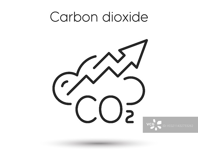 二氧化碳气体管线图标，二氧化碳抵消标志图片素材