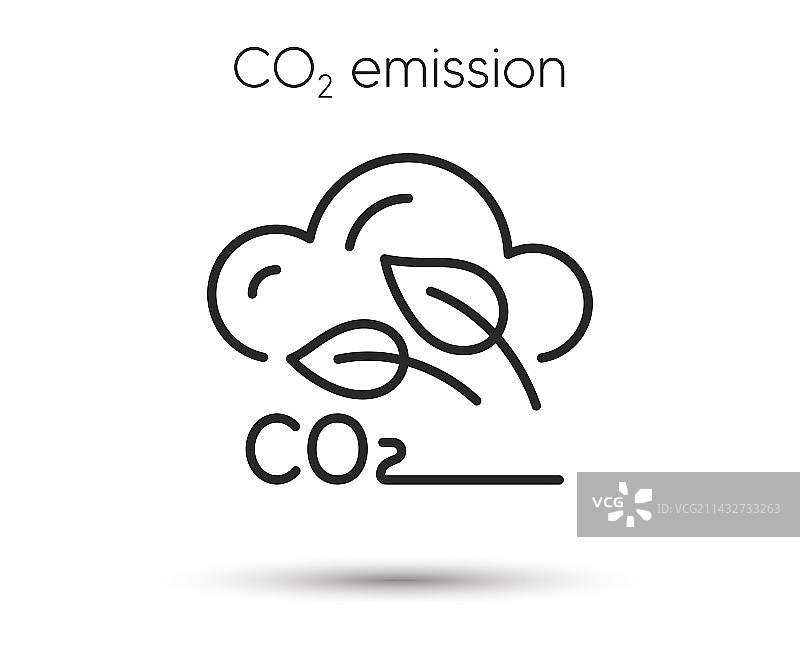 二氧化碳气体管线图标，二氧化碳抵消标志图片素材