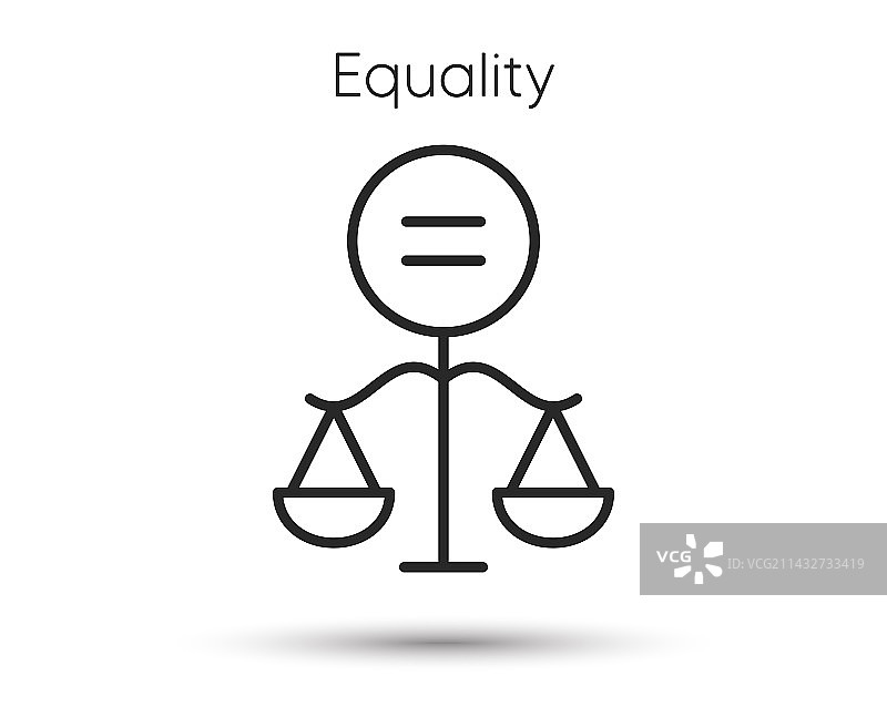 道德线图标，相等的天平符号，性别图片素材