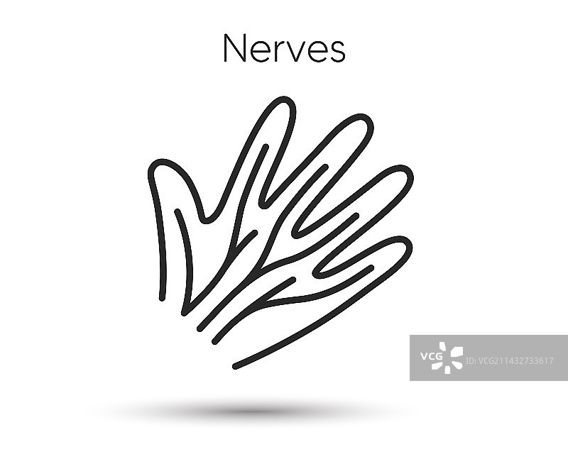 手部神经线状图标静脉曲张疾病图片素材