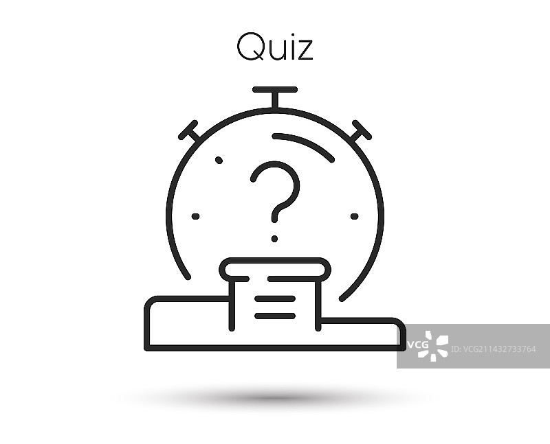 问答题直线图标，带问号常见问题解答时间图片素材