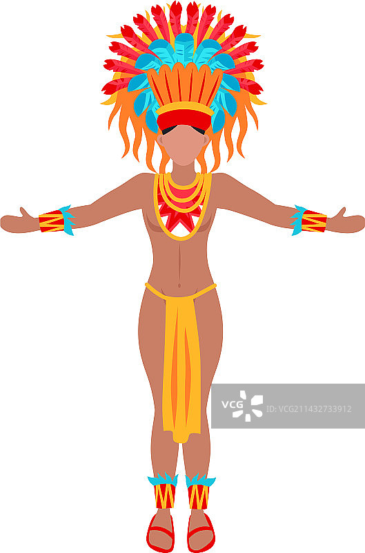 扁平风玛雅人图片素材