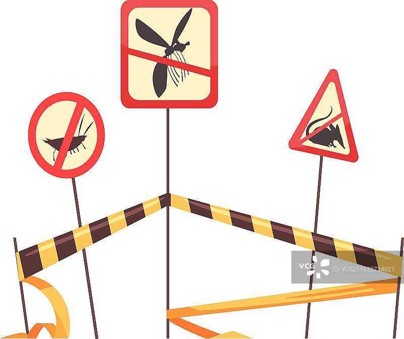虫害控制标志图片素材