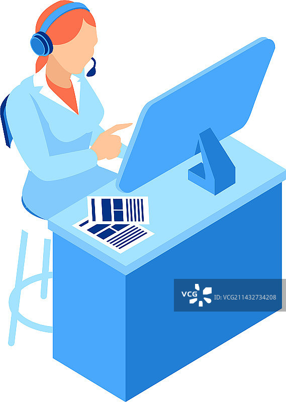 远程医疗2.5D图标图片素材