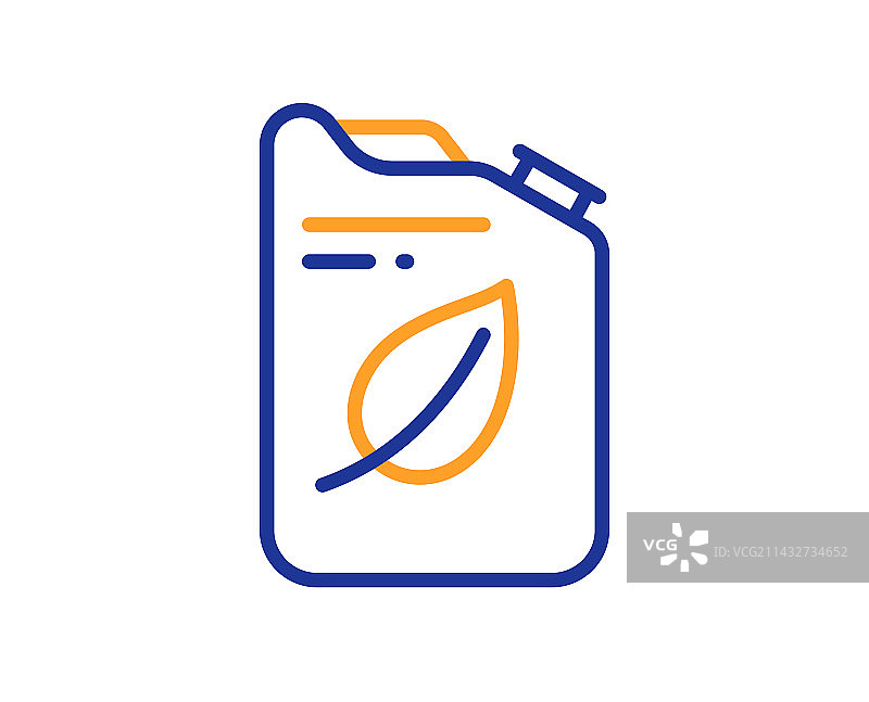 油罐线性图标，环保柴油燃料标志图片素材