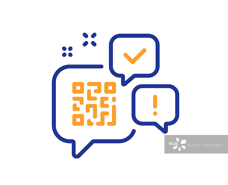 QR码扫描条形码线条图标图片素材