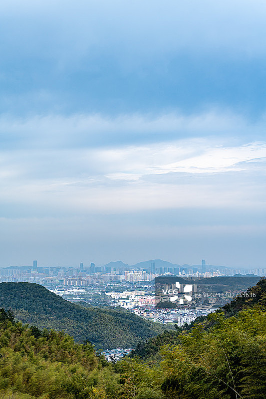 春天的浙江绍兴大香林兜率天风景区自然景观图片素材