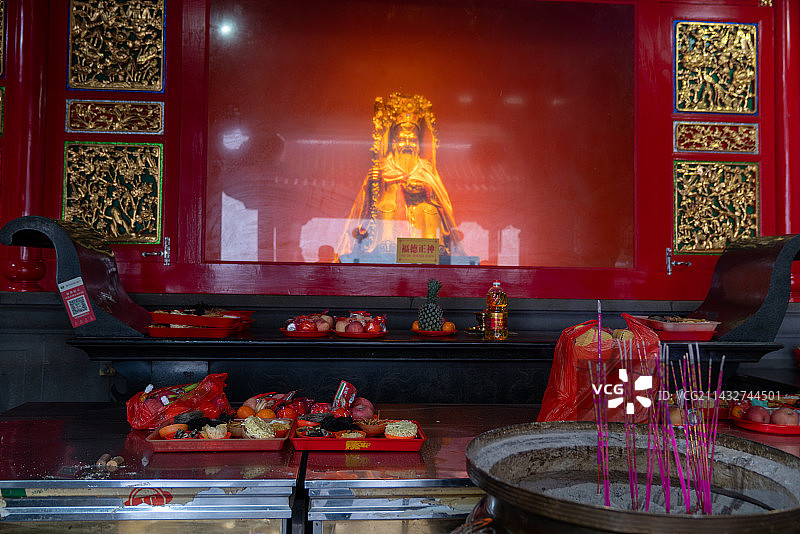 福清石竹山九仙宫祈梦图片素材