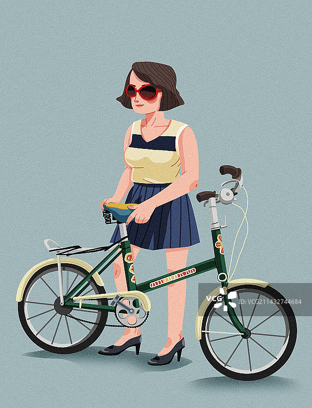 时髦自行车图片素材