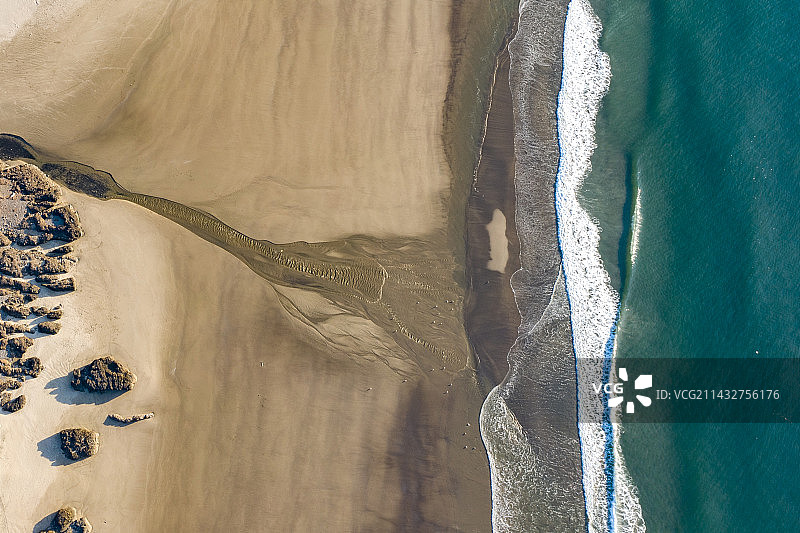 美国俄勒冈州的海岸线景色图片素材