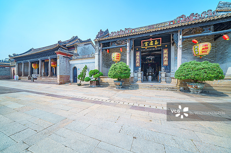广州番禺沙湾古镇留耕堂传统中式古建筑图片素材