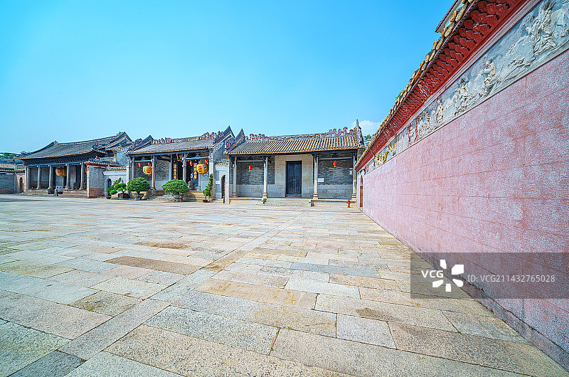 广州番禺沙湾古镇玉虚宫传统中式古建筑图片素材