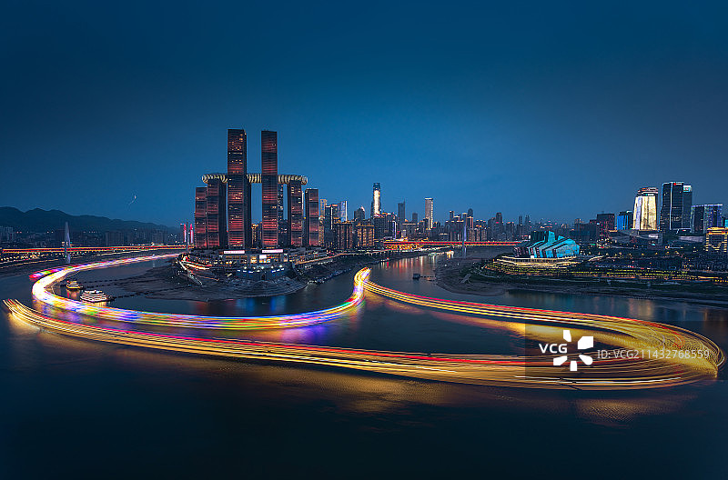 朝天门夜景图片素材