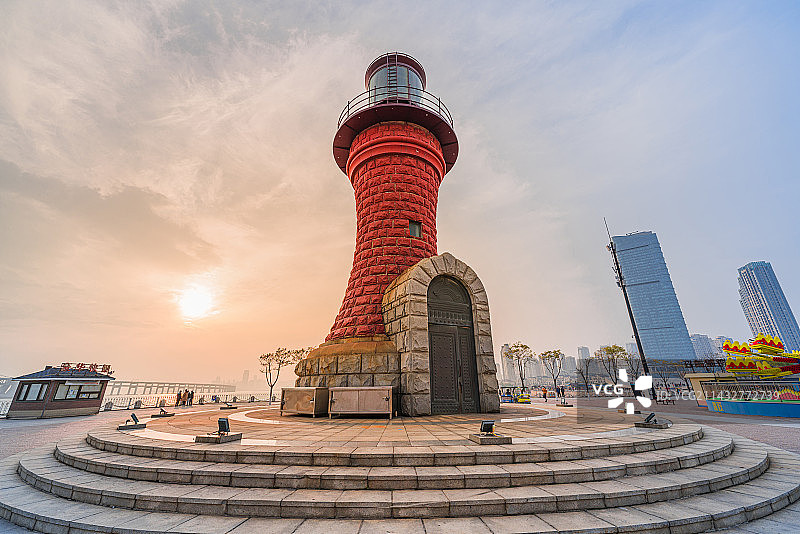 大连星海灯塔图片素材