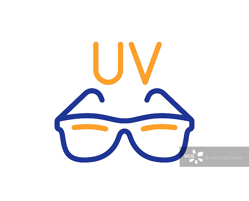 太阳镜线条图标，太阳眼镜标志图片素材