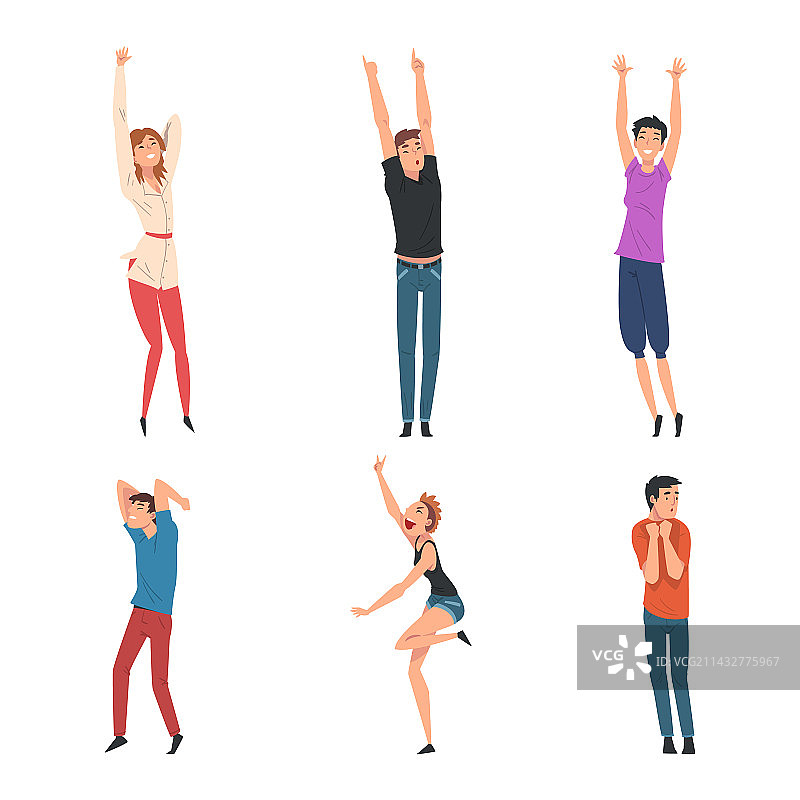 人物角色在迪斯科派对上跳舞图片素材