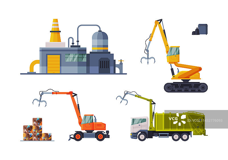 垃圾管理或垃圾处理图片素材