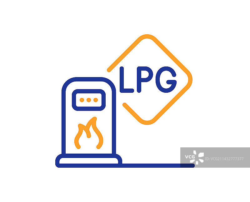 加油站线条图标图片素材