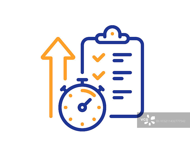 定时器线条图标秒表时间结果标志图片素材