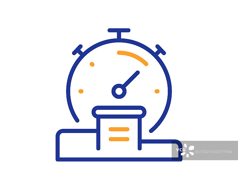 定时器线条图标秒表时间结果标志图片素材