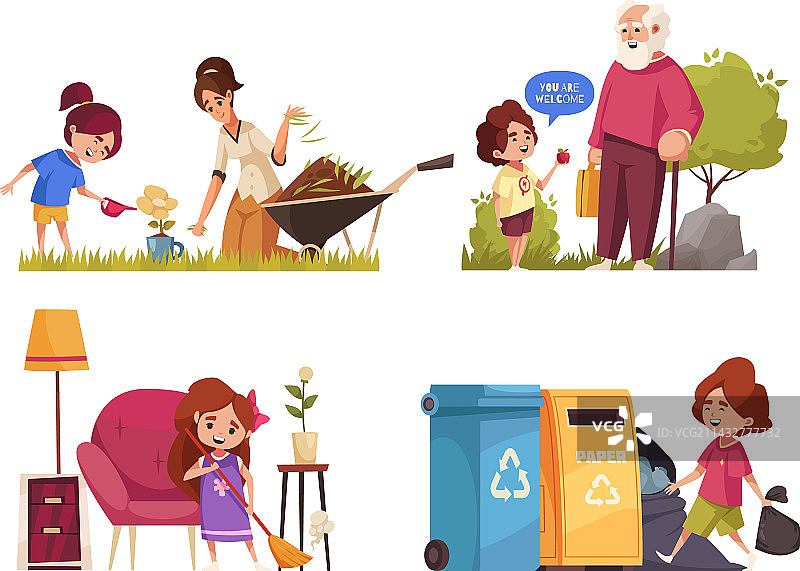 表现良好的孩子们图片素材