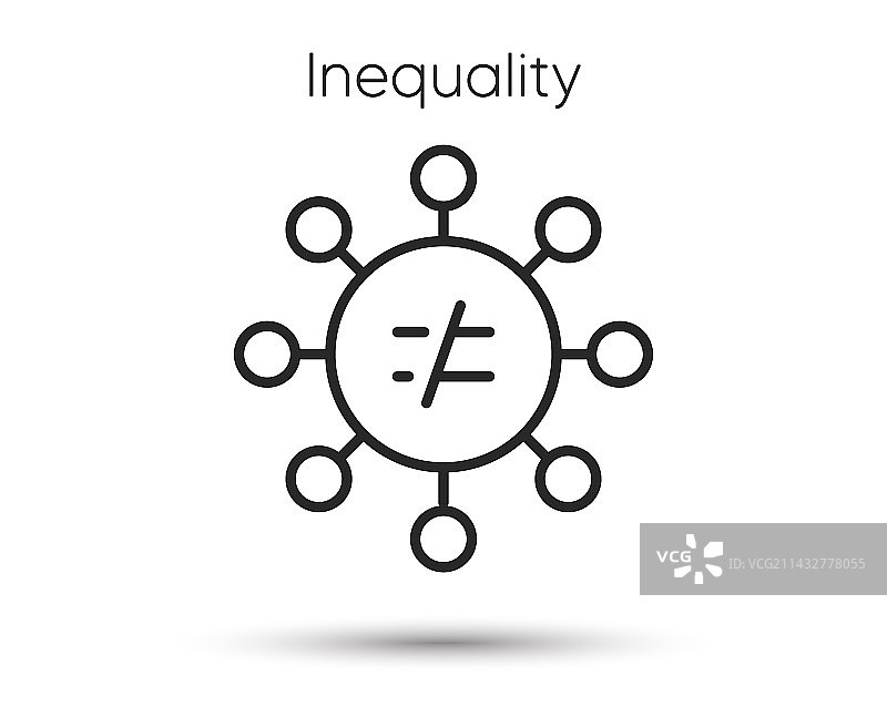 歧视线条图标平等平衡标志图片素材