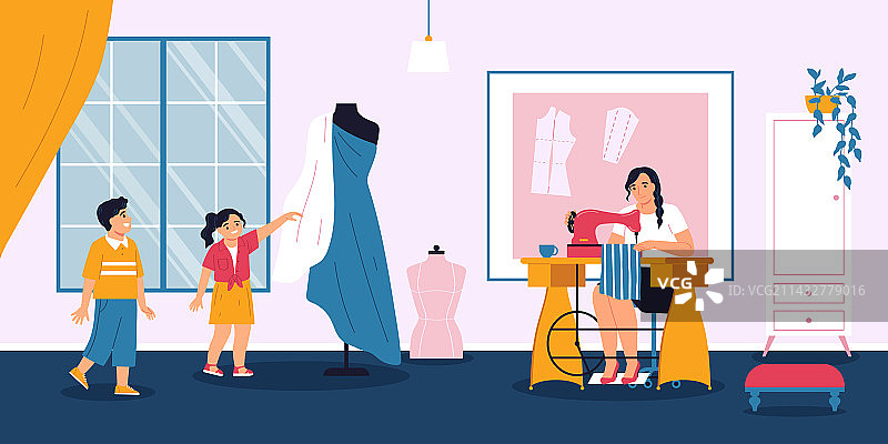 缝纫机缝纫创作图片素材