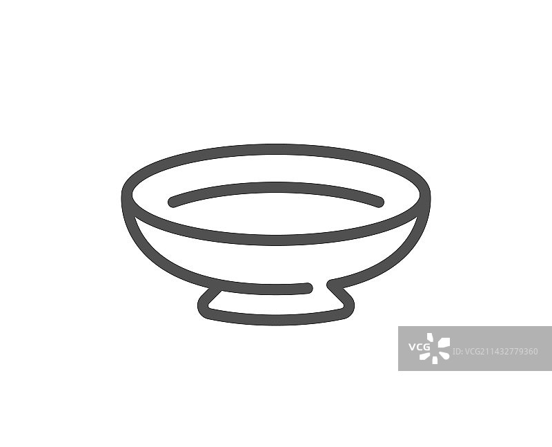 餐具盘子线条图标图片素材