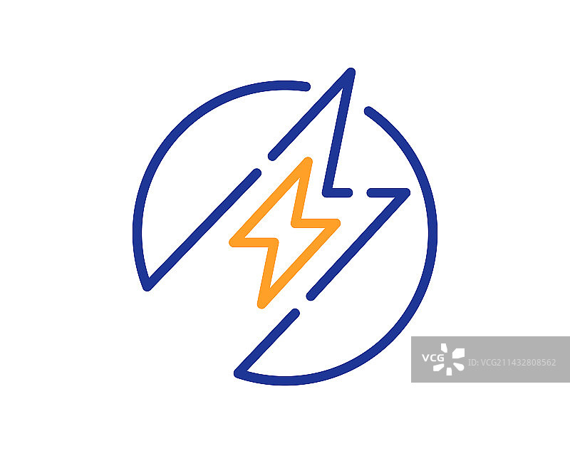 电力能源线性图标充电电源标志图片素材