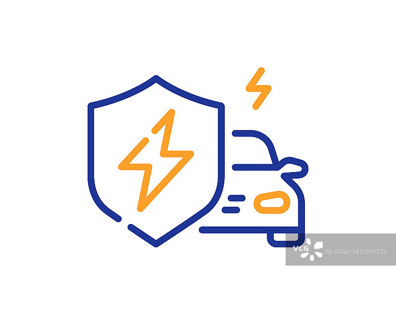 电动汽车充电线性图标图片素材