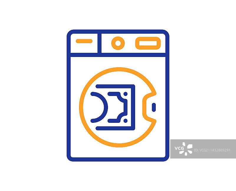 洗钱行为线性图标图片素材