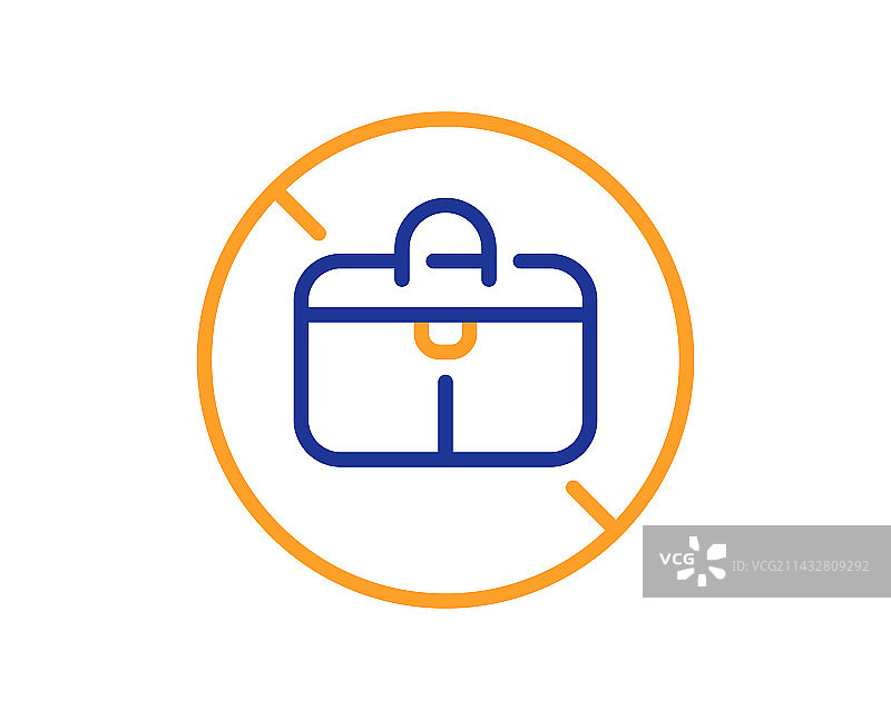 禁止手提包线条图标图片素材