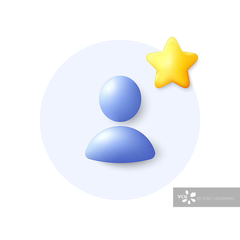 收藏夹个人资料占位符3D图标商务图片素材