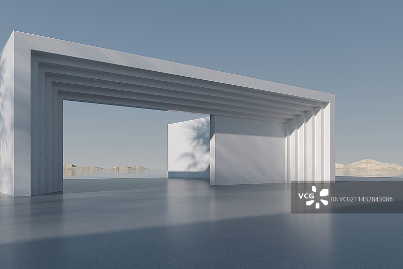 建筑通道图片素材