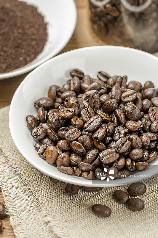 咖啡豆特写图片素材
