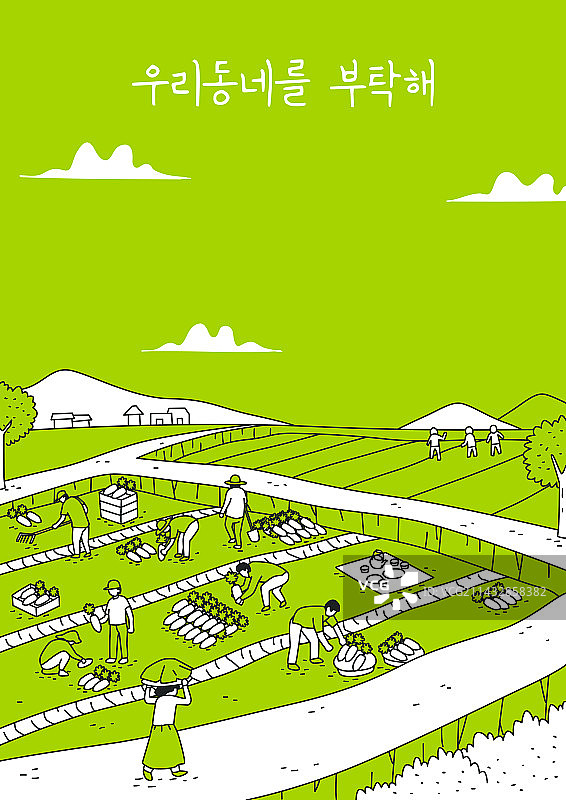 生活方式、乡村、线条艺术、萝卜、菜园、收成、农民、农村图片素材