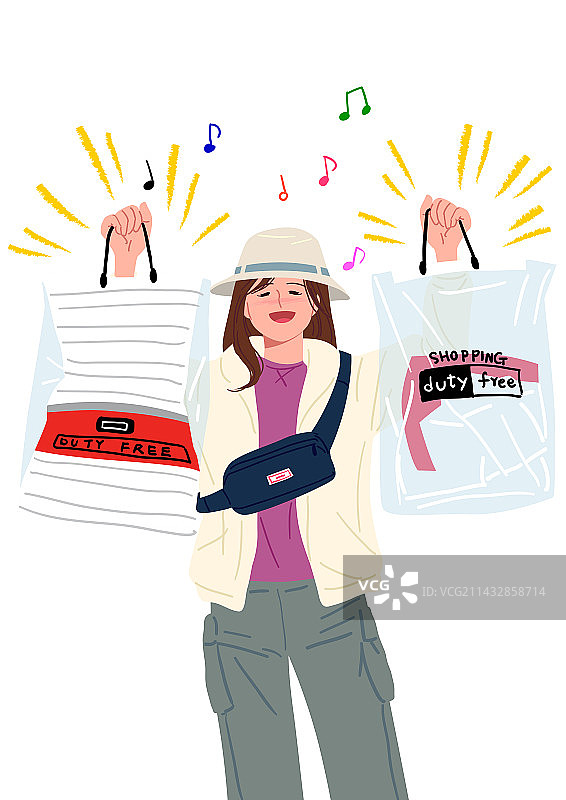 旅行者免税购物年度促销图片素材