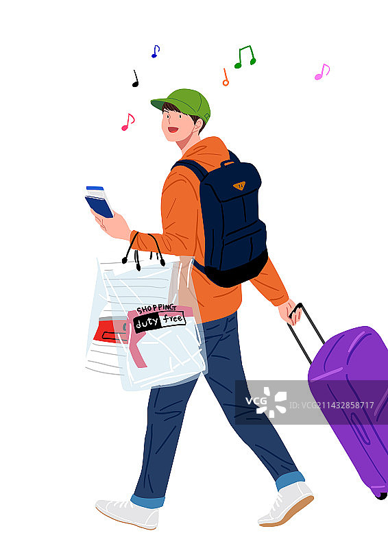 旅行者免税购物年度促销图片素材