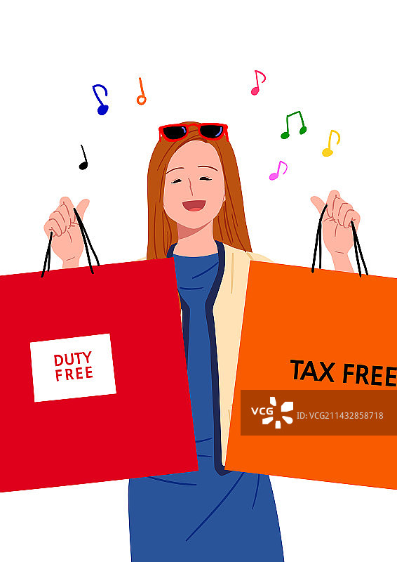 旅行者免税购物年度促销图片素材