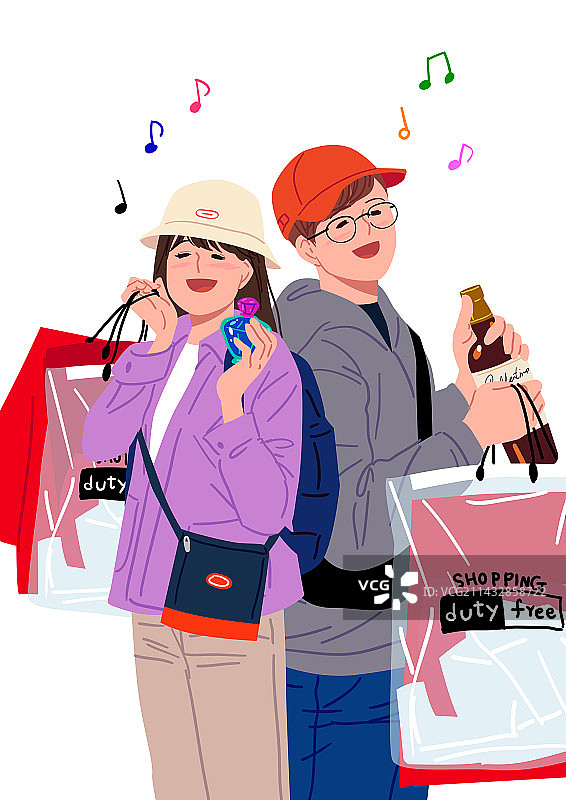 旅行者免税购物年度促销图片素材