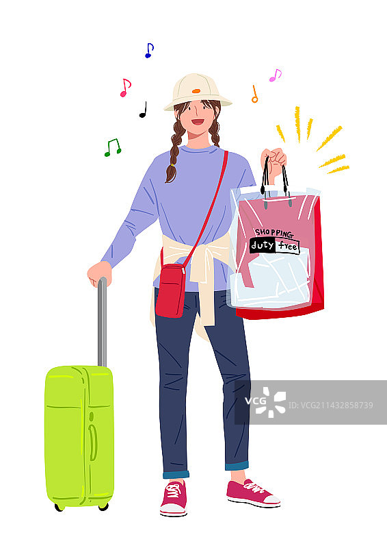 旅行者免税购物年度促销图片素材