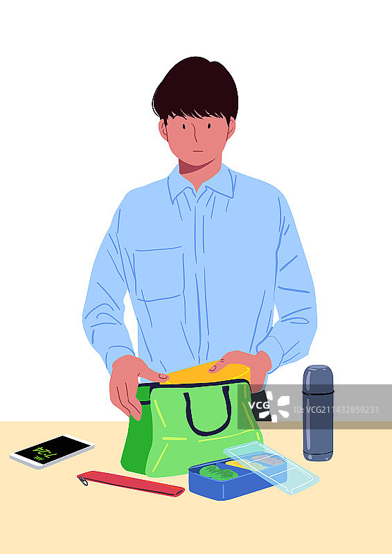 储蓄、零消费挑战、生活方式、午餐盒图片素材